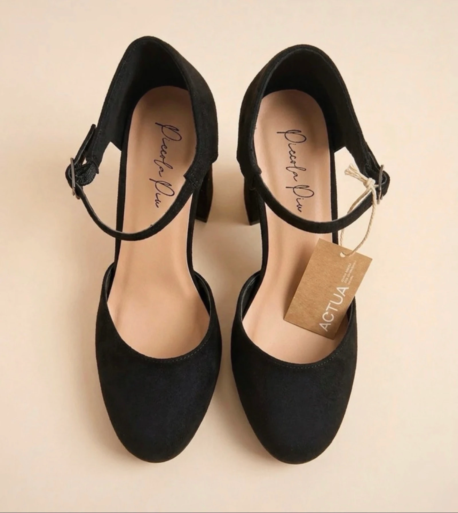 Tacones plataforma negro piccola piu